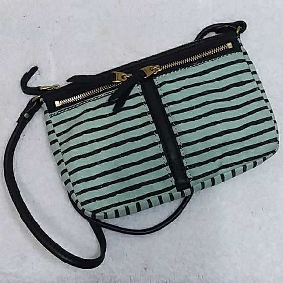 Fossil Stripe Canvas Crossbody Bag - Picture 1 of 16